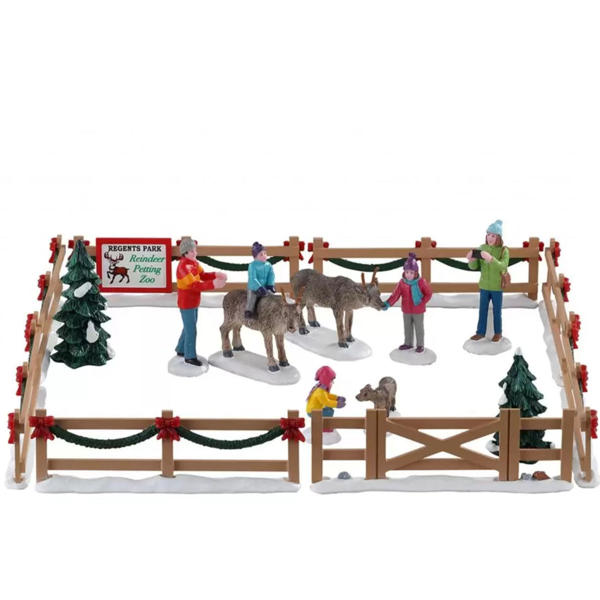 Reindeer Petting Zoo božićno selo sa sobovima minijatura