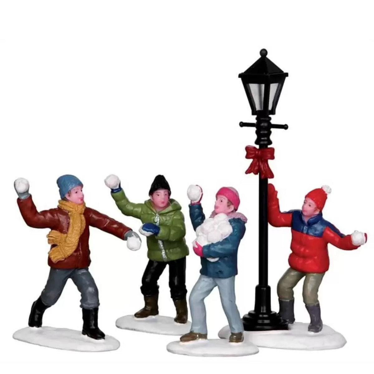 Snowball Fight božićna scena grudanje snježnim kuglama