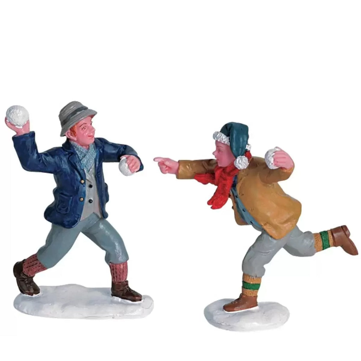 Snowball Fun božićna scena djece sa snježnim kuglama