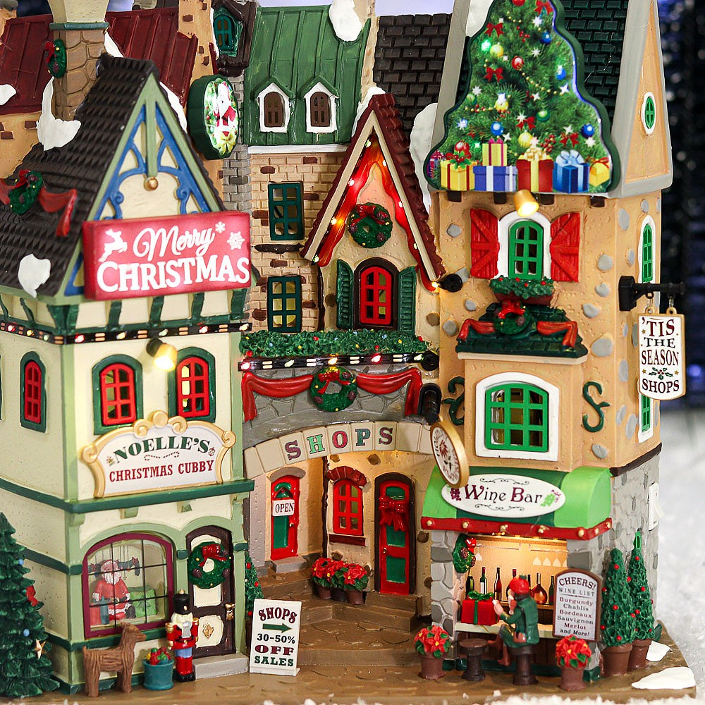 Tis The Season Shops božićne trgovine minijaturno selo