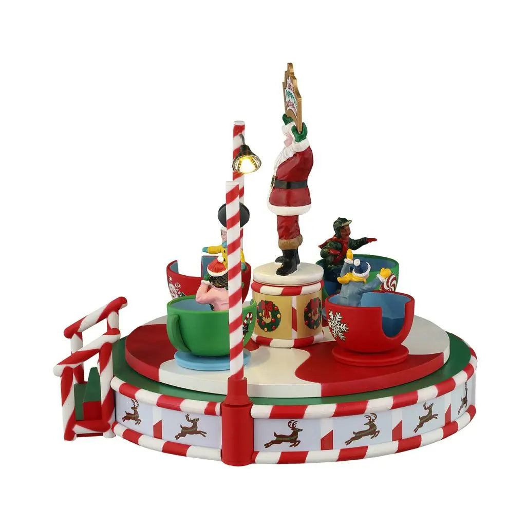 Santa's Peppermint Teacup Spinner božićni vrtuljak šalice Carnival