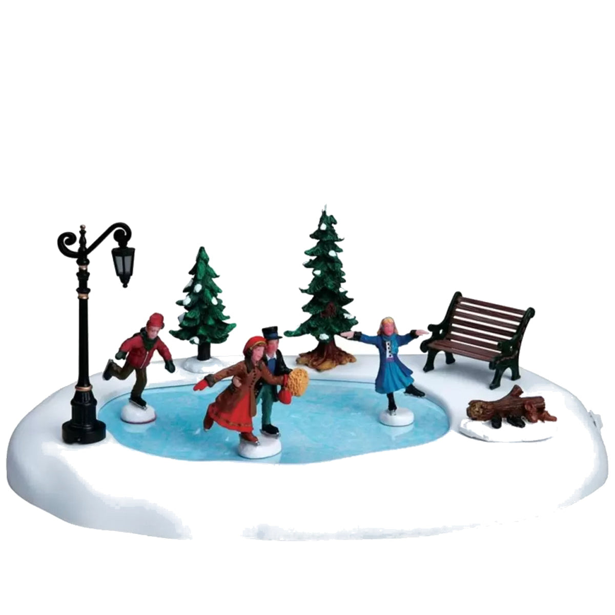 Winter Skating božićna scena klizanja minijaturna figurica